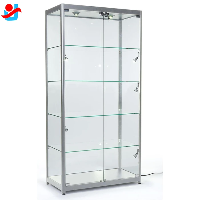 Lemari Pajangan Cerutu Titanium Custom.Supply, Meja Pajangan Rokok, Etalase Kaca ke USA