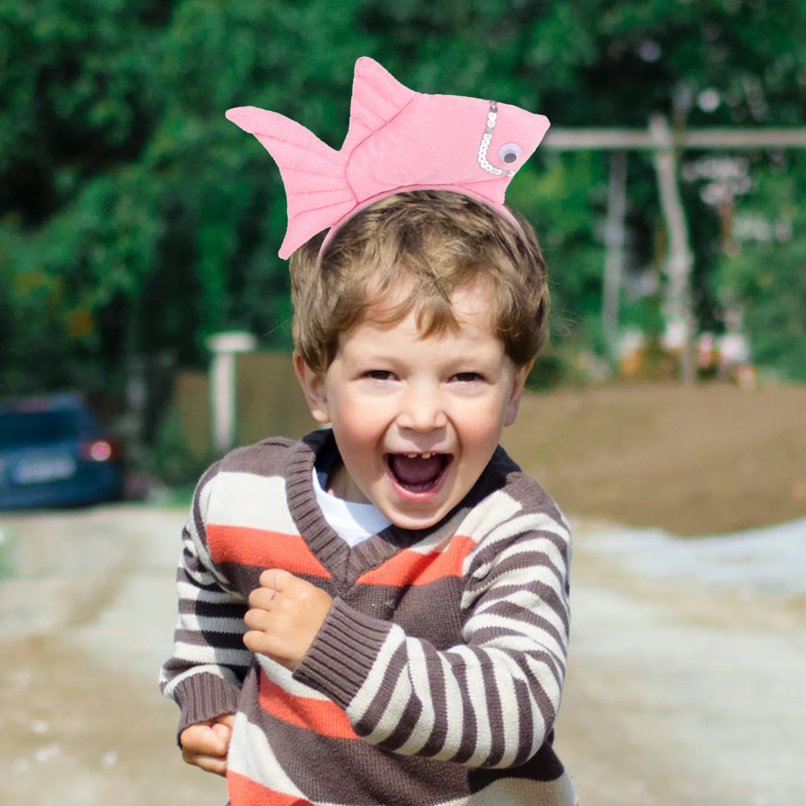 

Goldfish Headband Halloween Headdress Kids Costume Party Christmas Child Premium Fabric Durable Lifelike Unisex Adults