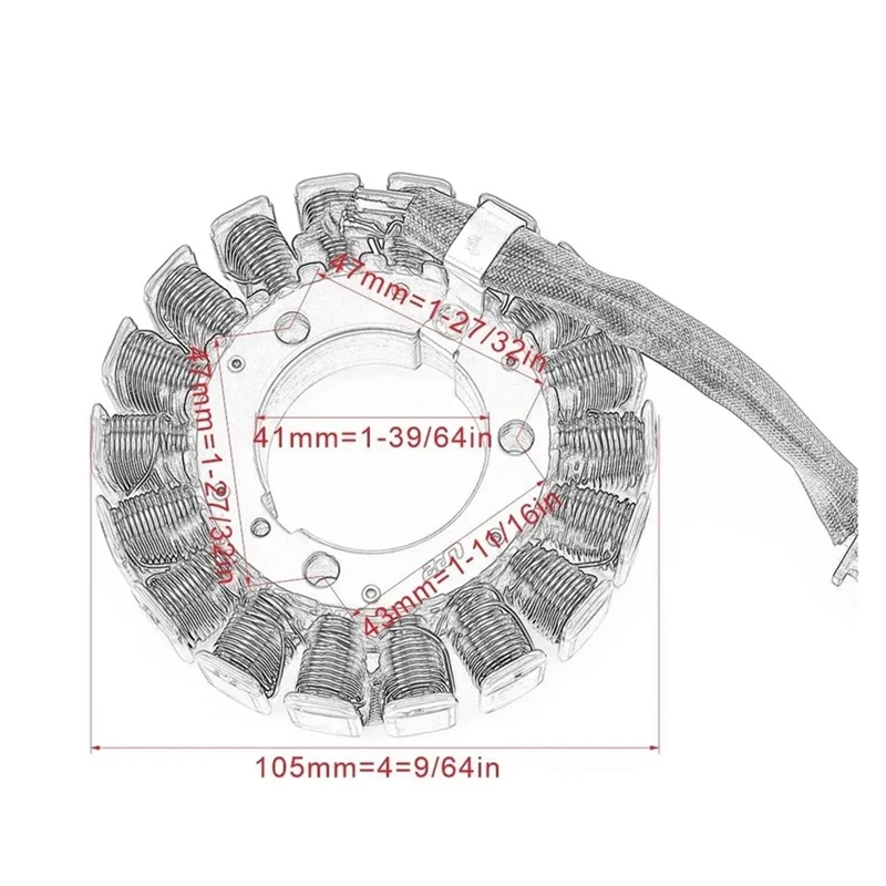5VX-81410-00-00 Катушка статора мотоцикла для YAMAHA FZ6 FZ6N FZ6S FZ6NS FZ6NA FZ6S2 FZ6-SA2 FZ6-SW FZ6 Fazer S2, запасные части
