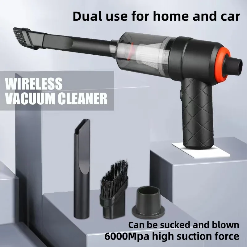 

Car wireless mini high-power car vacuum cleaner, blow dryer, suction and blowing dual-purpose pet hair cleaner