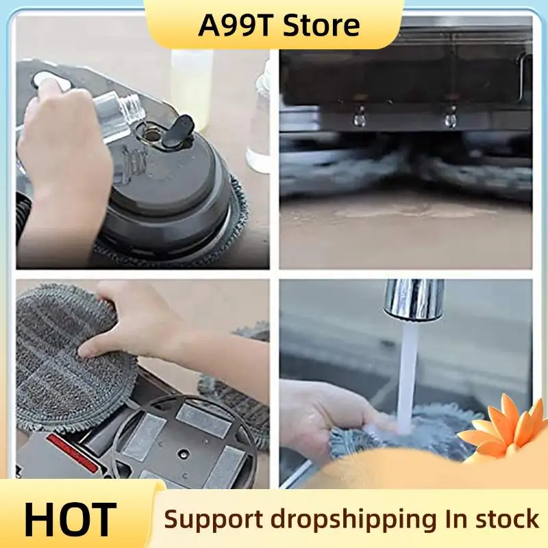 

A99T 2X Electric Cleaning Mop Head For Dyson V8 V10 V11 Cordless Vacuum Cleaner Wet & Dry Mop Cleaning Head With Water Tank