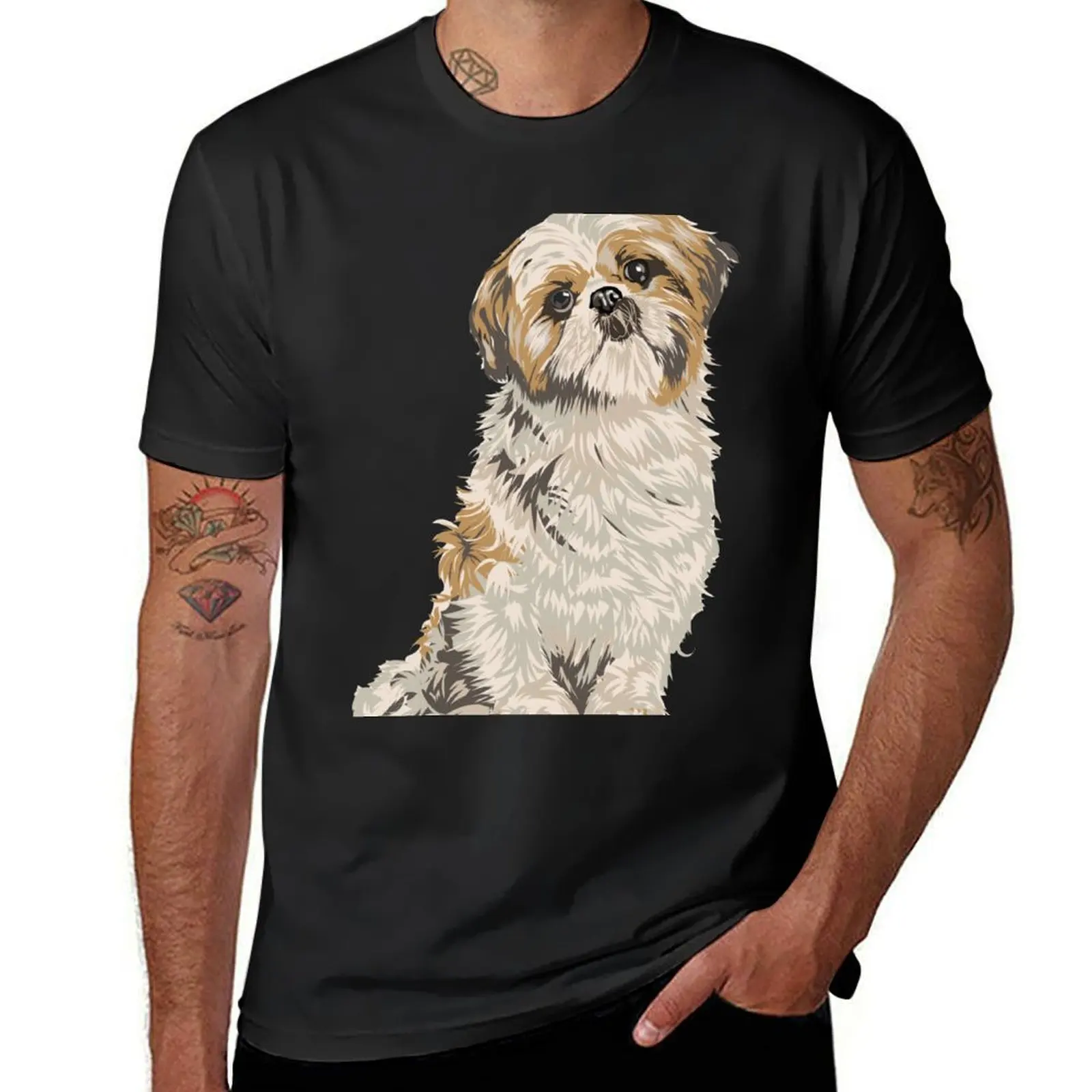 Shih-Tzu T-Shirt summer clothes graphics summer tops quick-drying mens graphic t-shirts