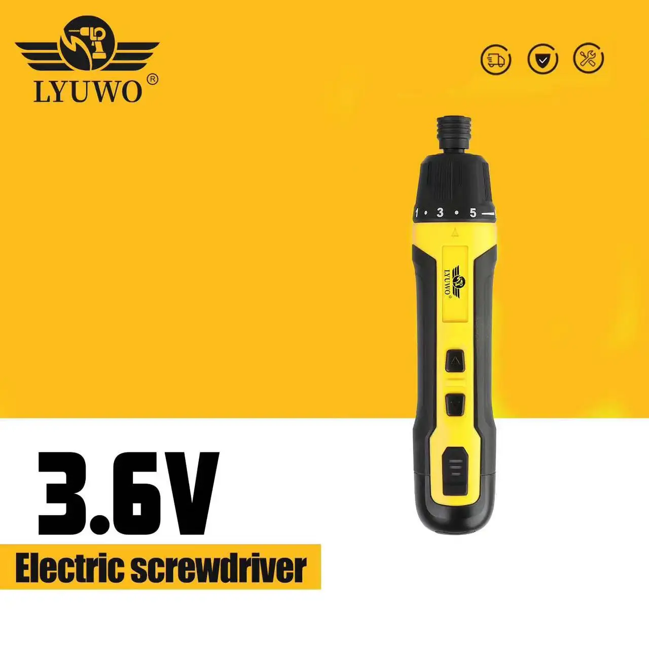 

LYUWO Mini Wireless Electric Screwdriver, Rechargeable 1300mah Power Drill Bit, Multifunctional Disassembly Torque Repair Tool