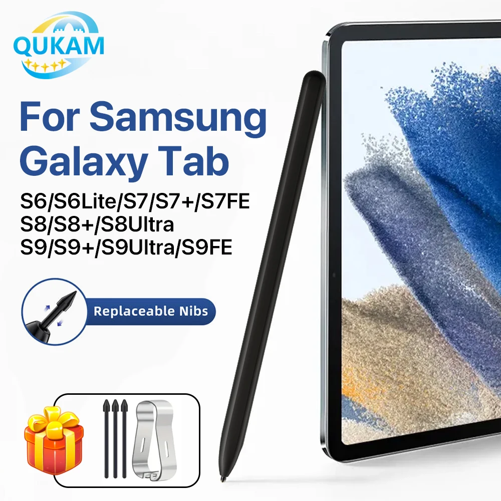 S Pen for Samsung Galaxy Tab S6 Lite S7 FE S8 Plus S9 Ultra Stylus for Samsung Pen with Pressure Sensing Eraser Touch Pen Penci