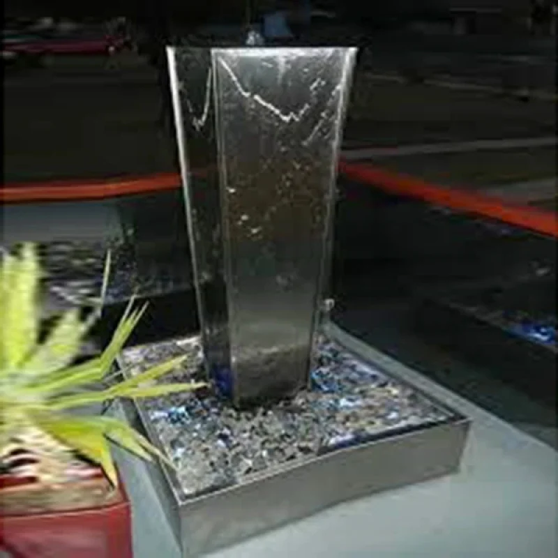 custom.Outerdoor Rust Corten Steel SS Garden Waterfall Fountain