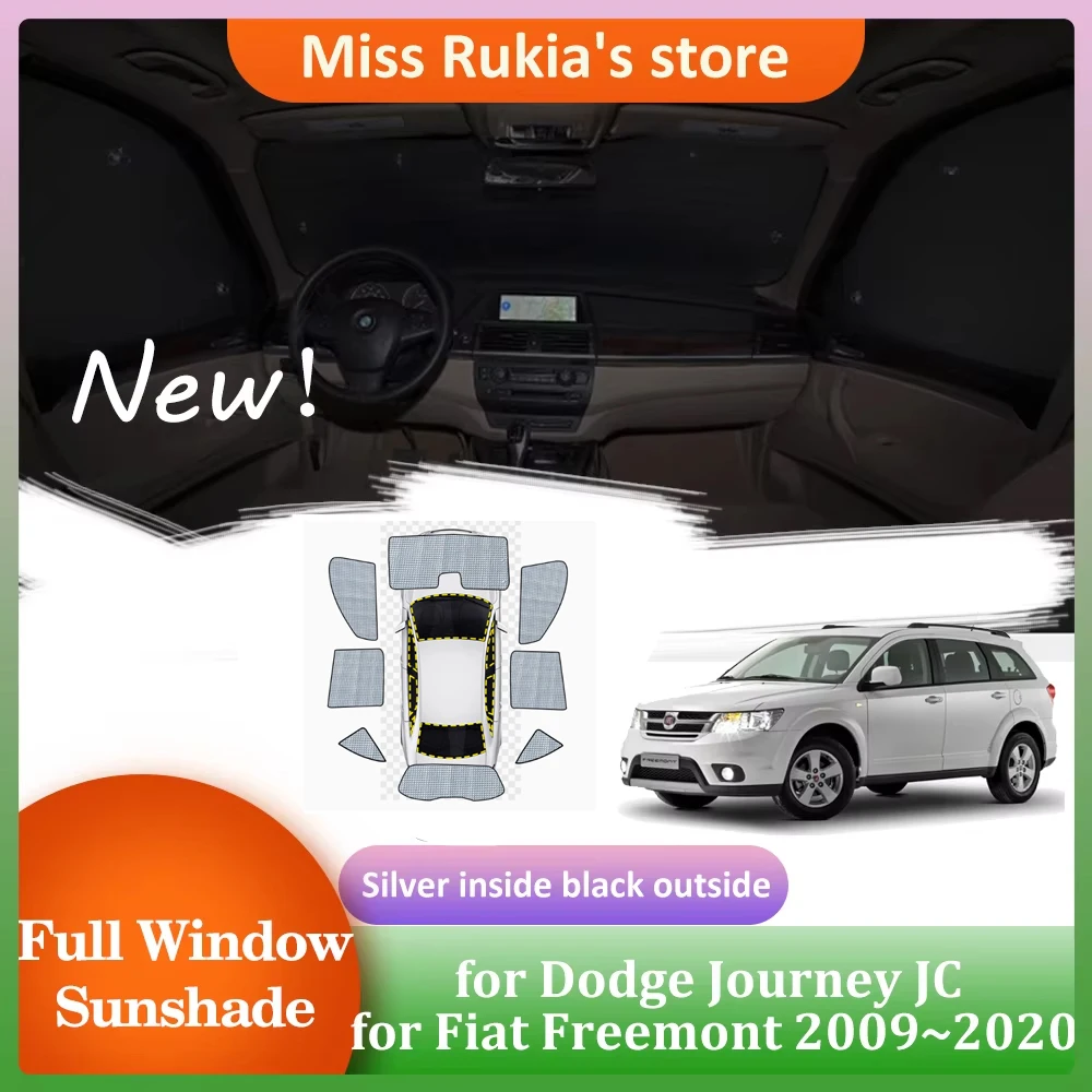 

Автомобильные солнцезащитные козырьки для Dodge Journey JC Fiat Freemont 2009 ~ 2020, солнцезащитный козырек на крыше, занавеска на лобовое стекло, аксессуары для крыши