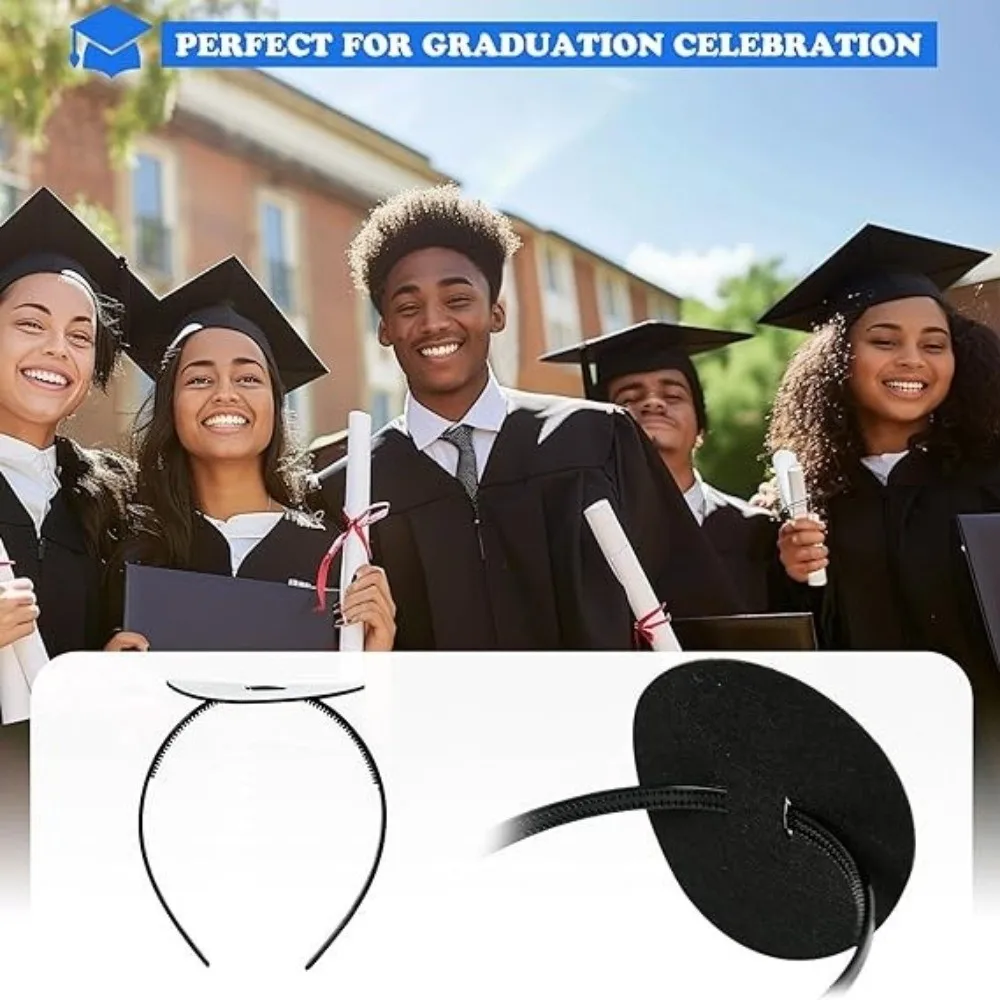 Invisible Graduation Cap Headband Protective Hairstyle Creative Anti-fall Hairband Comfortable Non-Slip Hat Accessories College