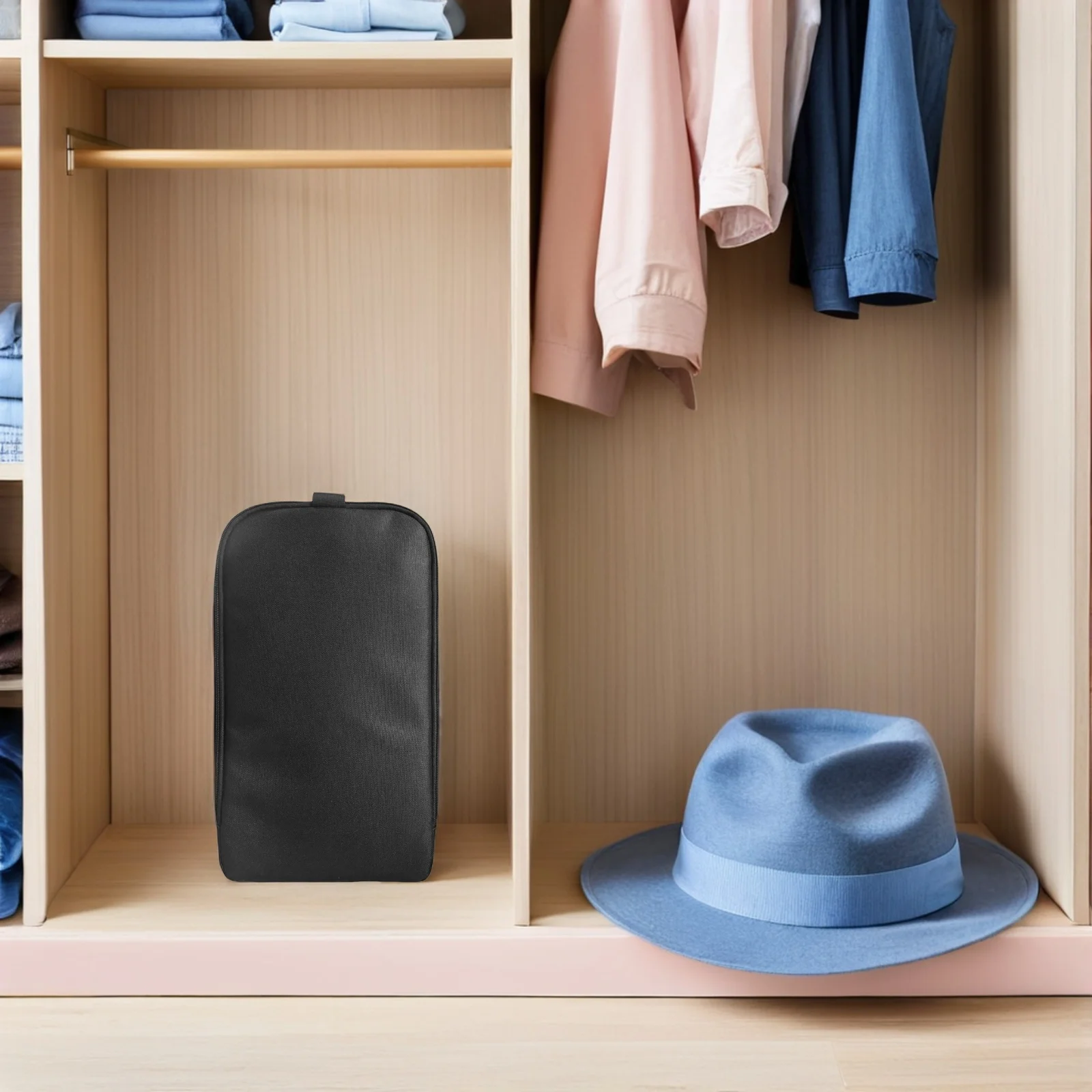 

Travel Steamer Organizer Black - Premium Portable Steamer Pouch with Reinforced Handle and Waterproof Fabric for Daily Commute