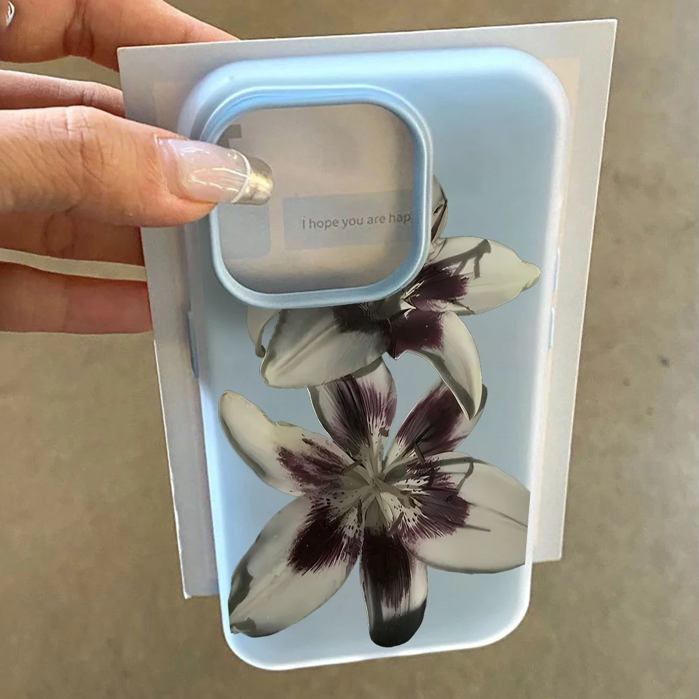 Für Xiaomi Redmi 17 Pro Max Hüllen Für Redmi Mi 11 Lite 5G Ink Lily Flowers Handyhülle 14T Pro 15T Pro 17 Pro Bonbonfarben Funda – Detail 3