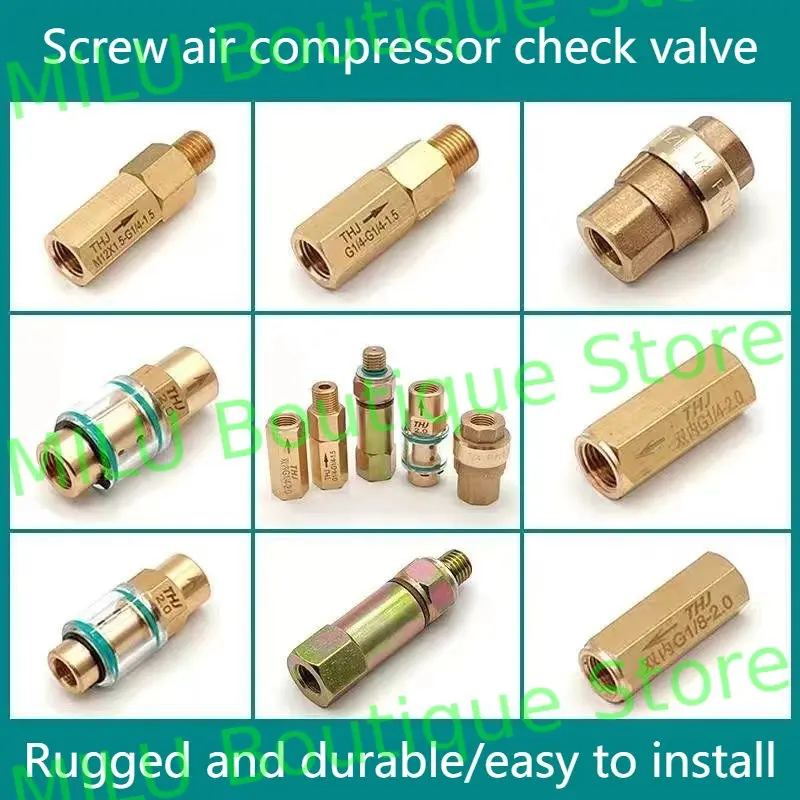 Schraubenluftkompressor, 1 Minute, 2 Minuten, transparentes Rückschlagventil, unsichtbares Rückschlagventil mit Ölrücklauf von Fushengshan Bolite