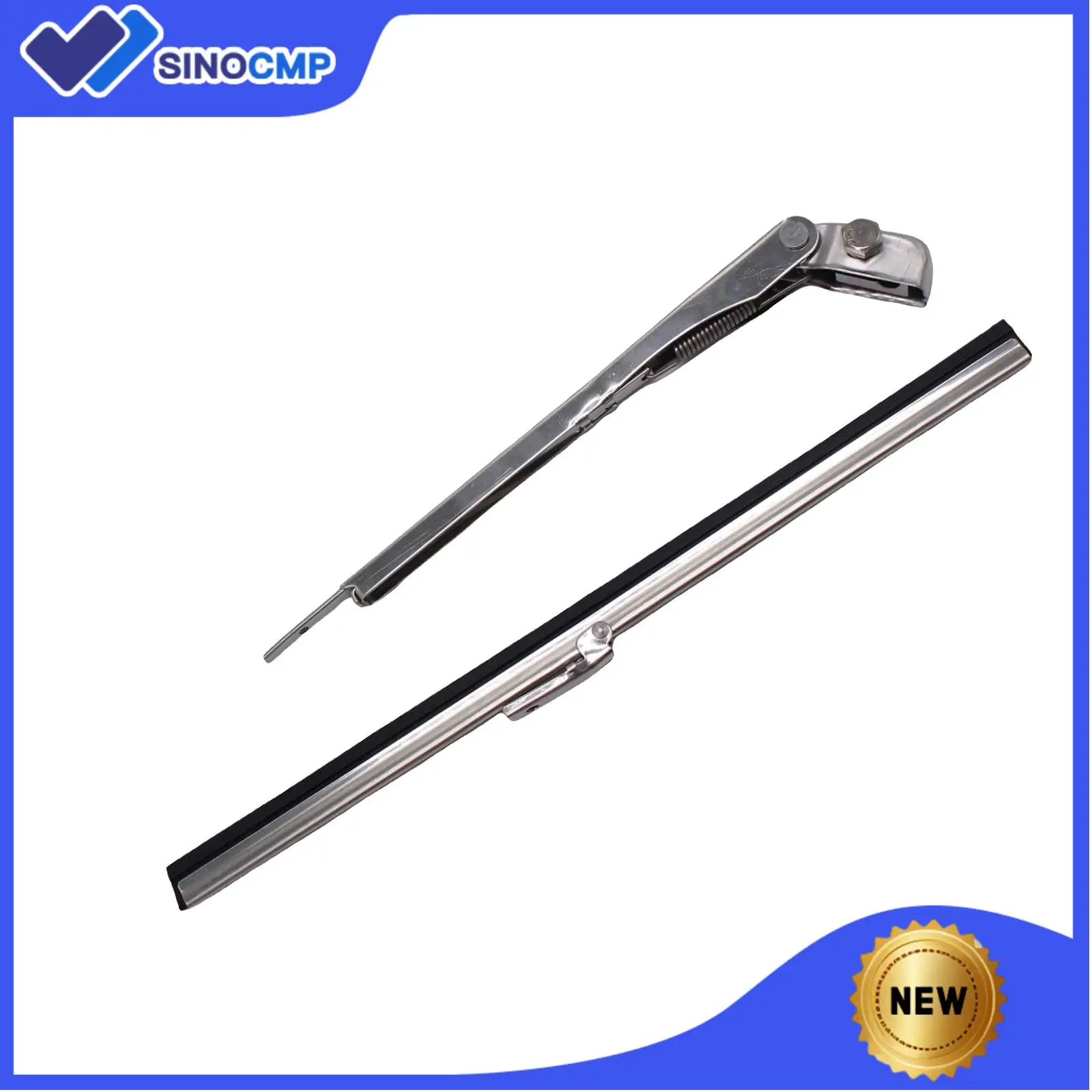 

11" Windshield Wiper Arm + 10" Blade Universal Replacement For Jeep Chevy Auto Stainless Steel Adjustable 7-11" Set SI-AT18049