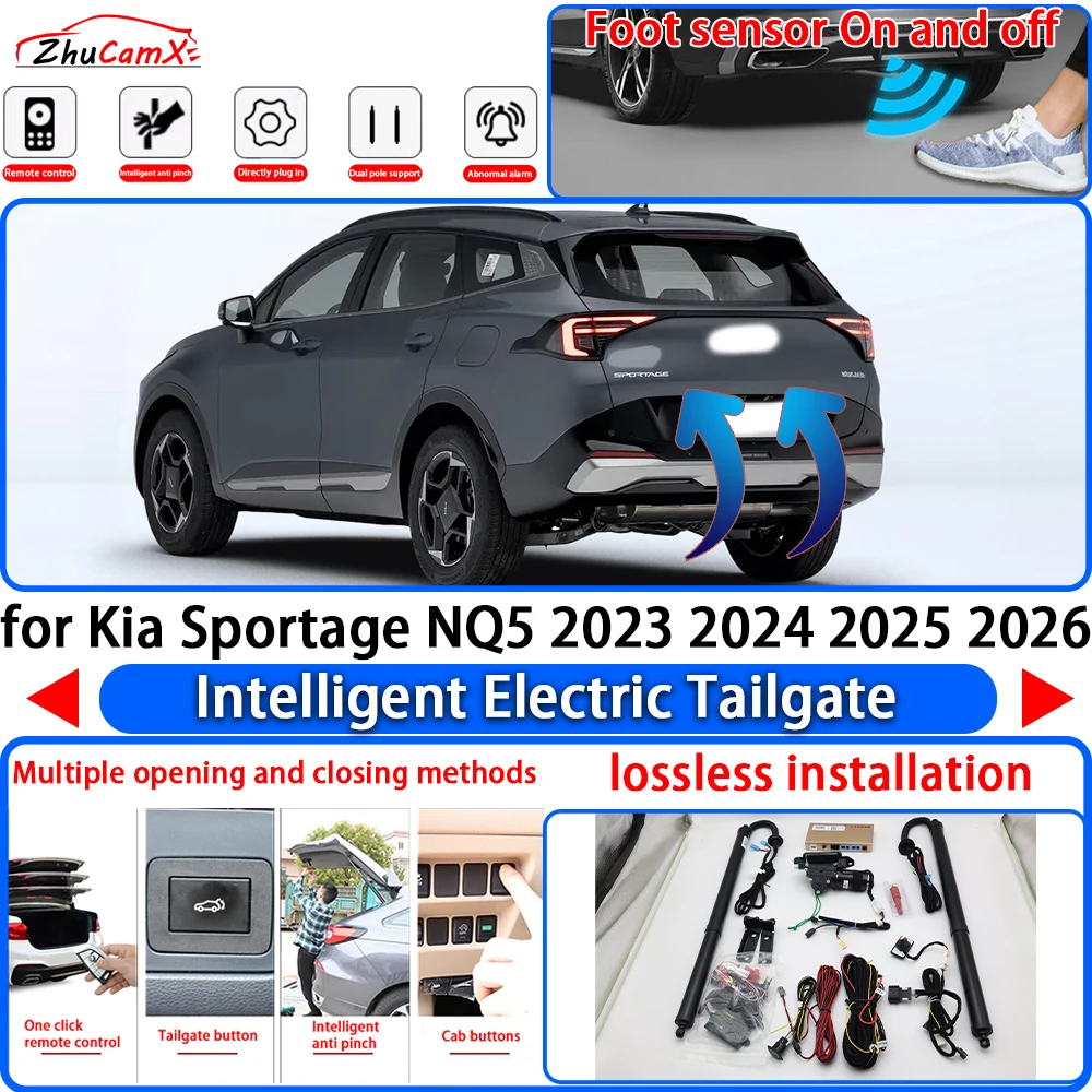 

ZhuCamX for Kia Sportage NQ5 2023 2024 2025 2026 Power Liftgate Trunk Electric Suction Tailgate Intelligent Tail Gate Lift Strut
