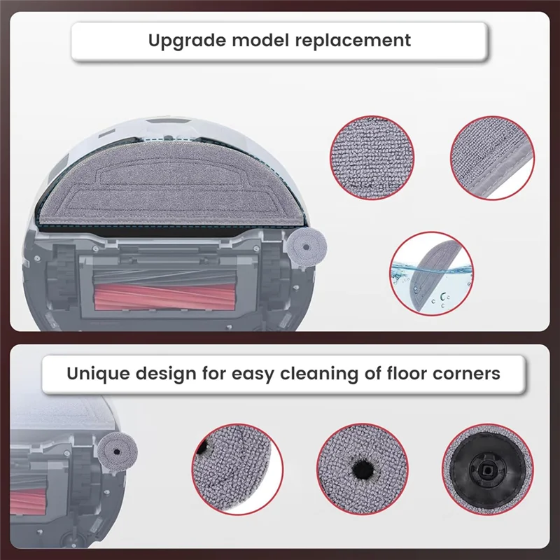 Für Roborock S8 Maxv Ultra S8 Max Ultra Roboter Staubsauger Hauptseite Pinsel Hepa-Filter Ersatzteile