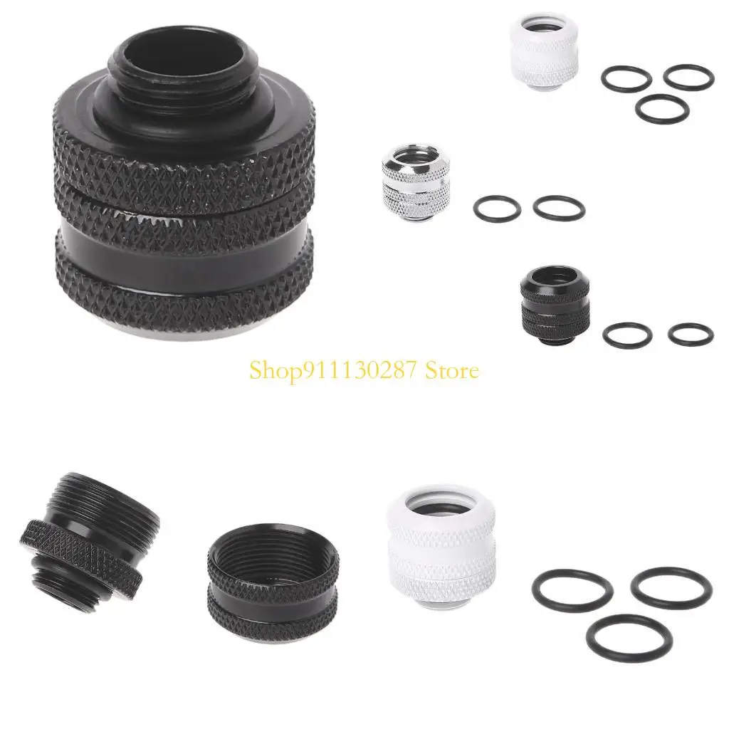 

J1HC Compression Fitting for Hard Tubing,Straight Joint 10/14mm (G1/4 ")Black