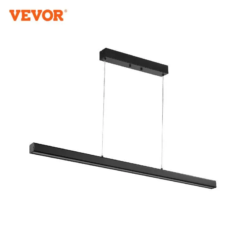 

VEVOR Dimmable Linear Pendant Light 20W 47 in LED Linear Light Fixture Chandelier with Acrylic Lampshade for Kitchen Dining Room