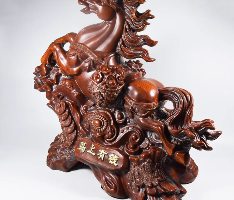 Imitation mahogany handicrafts home decoration immediately have money living room office decoration can open gifts