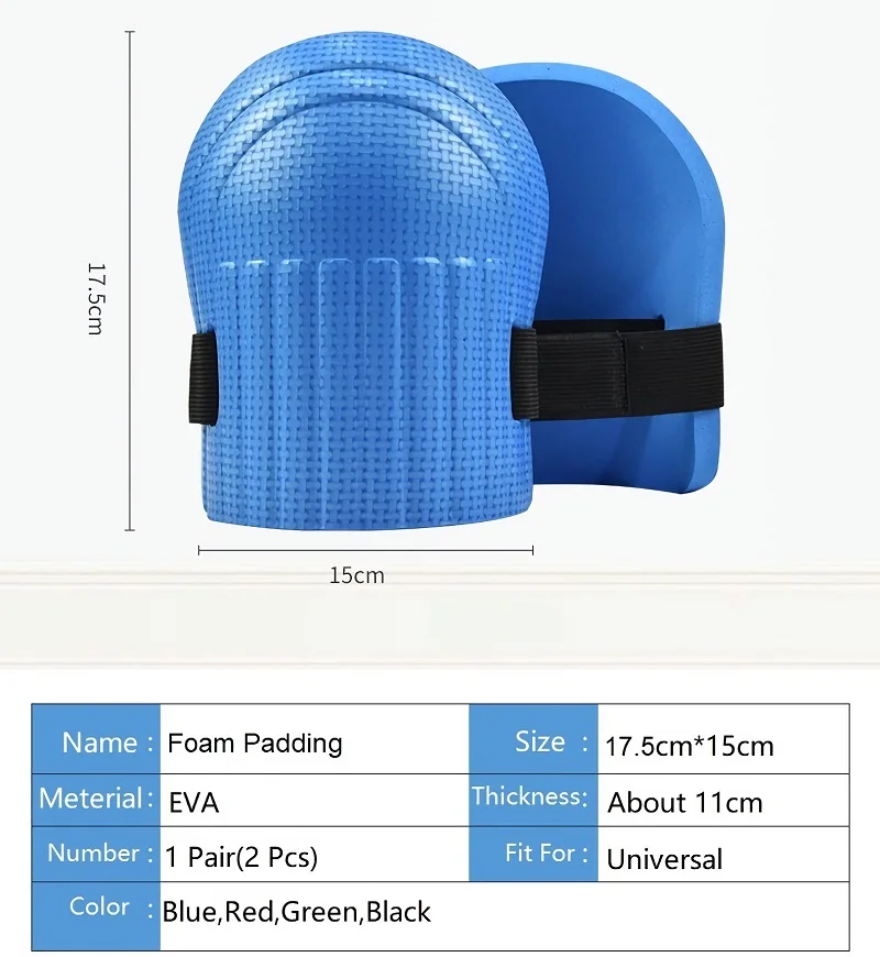 2Pcs EVA Foam Knee Pad Protective Working Soft Padding Workplace Safety Self Protection Sport Kneepad For Gardening Cleaning