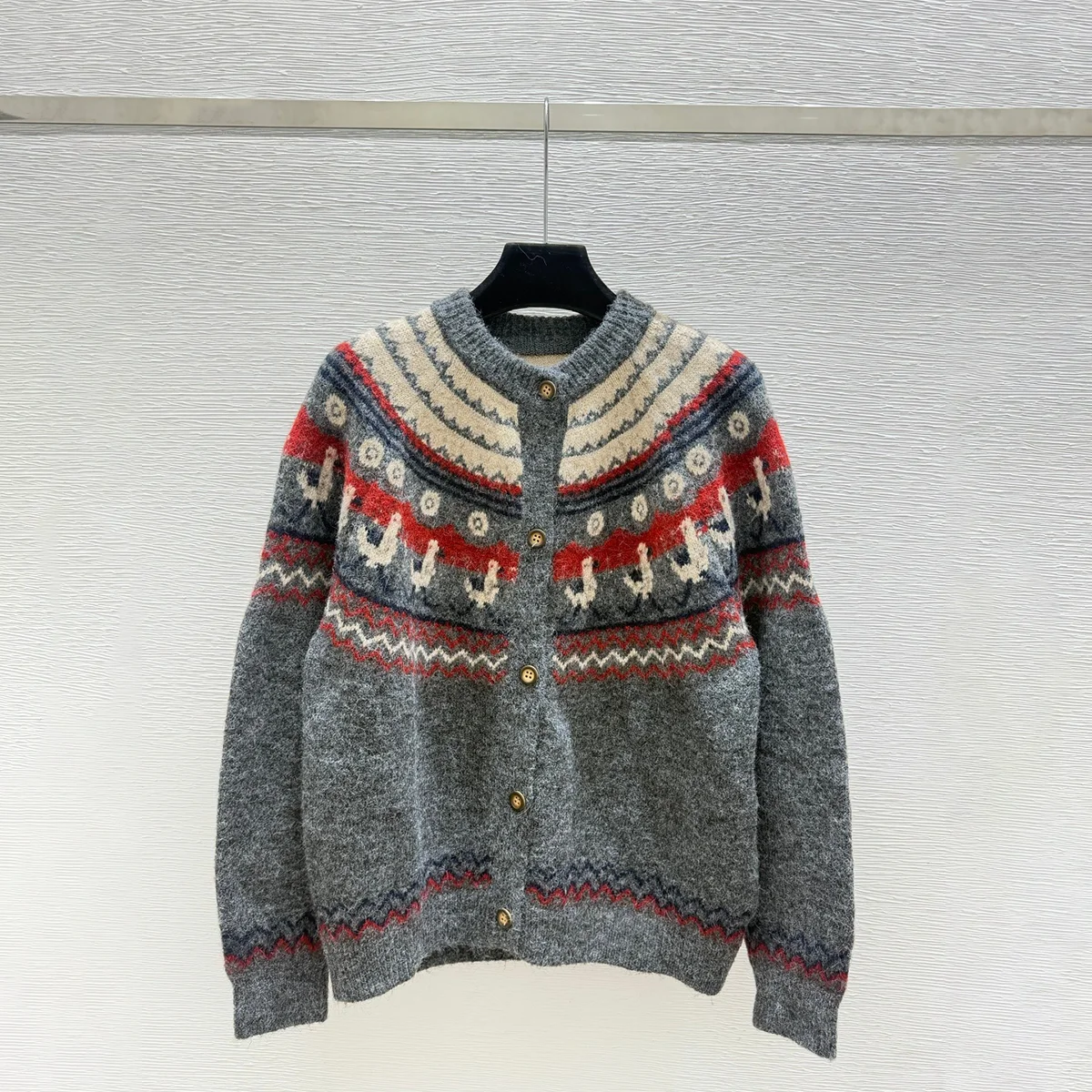 2026 high-quality women's autumn and winter atmosphere Fel Island cardigan261010191