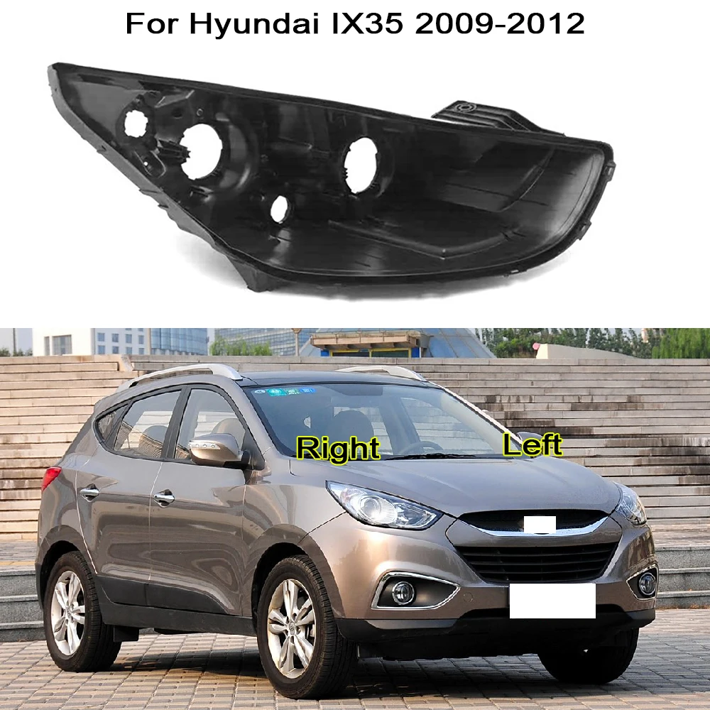 

Headlight Black Back Rear Shell Replacement parts For Hyundai IX35 2009 2010 2011 2012 Headlight Base Replacement Headlamp House