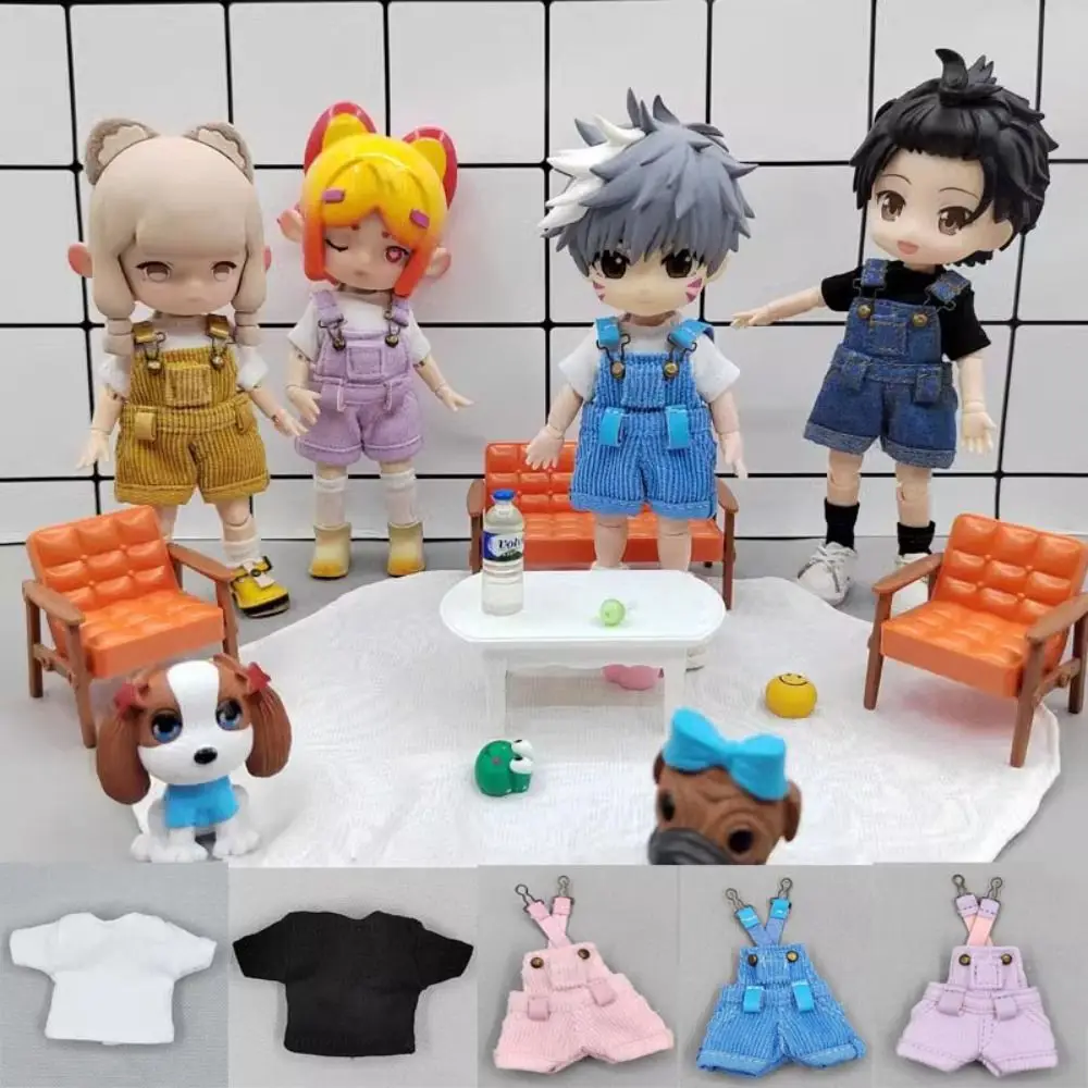 

Одежда для Мини-куклы, футболка, милая Модная Кукла, штаны, аксессуары для кукол 1/11 OB11/obitsu11doll/1/12Bjd Doll