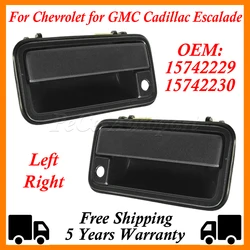 Exterior Door Handle Replacement Left Right for Chevrolet Tahoe GMC Suburban Yukon Cadillac Escalade 15742229 15742230