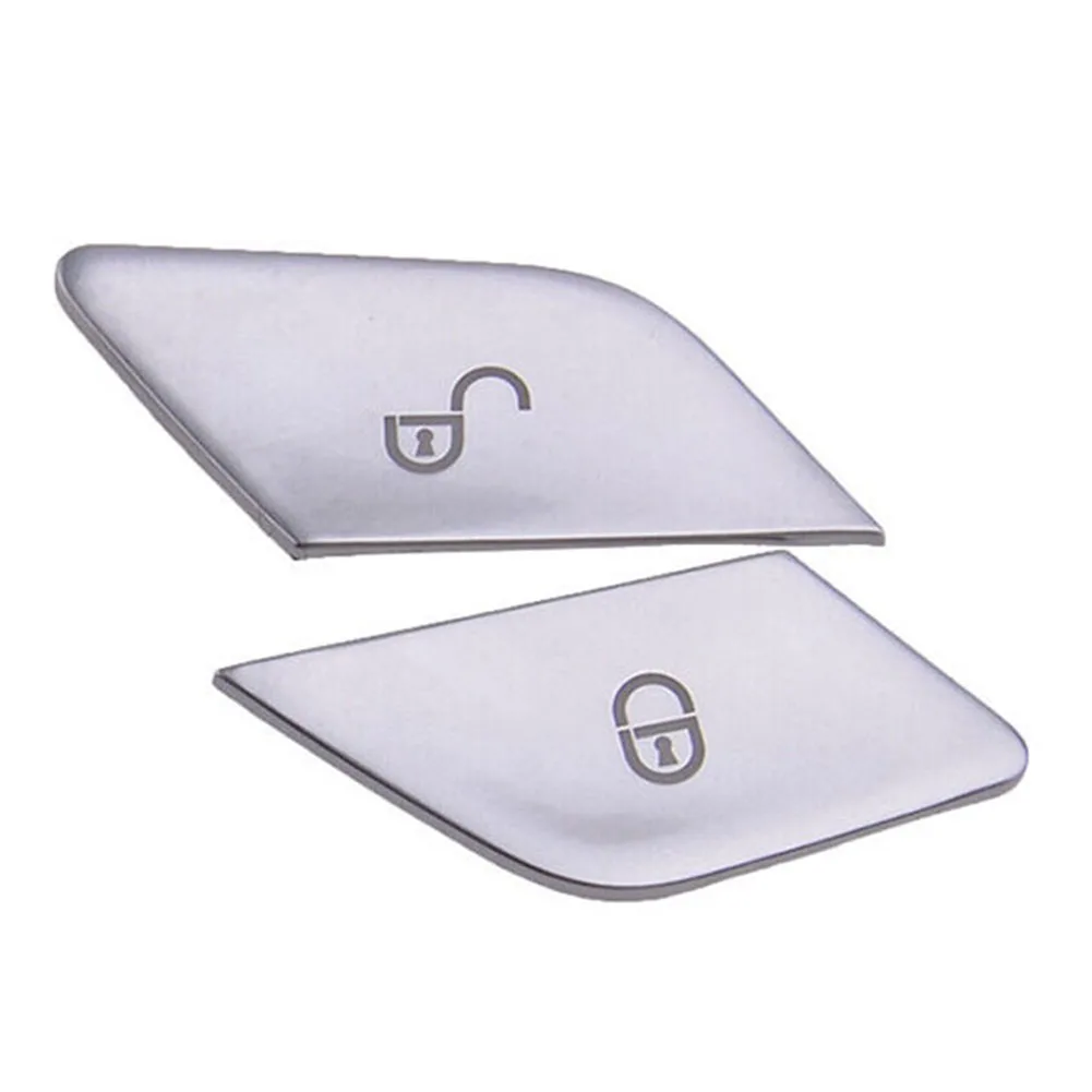 For Mercedes W205 W213 X253 Button Cover Driving Silver ABS Charming Chrome Easy Installation Lightweight Non Deformation