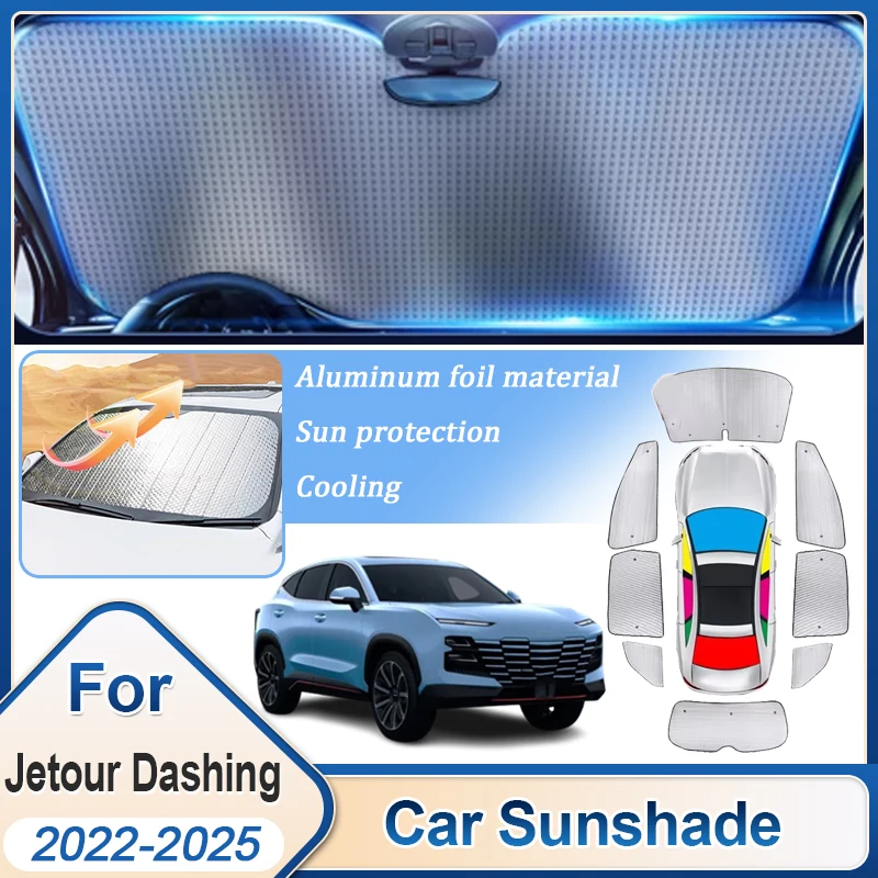 

Car Windshield Sunshade For Jetour Dashing Accessories Soueast S06 2022-2025 Full Cover Sun Shades Auto Visor Heat Insulating