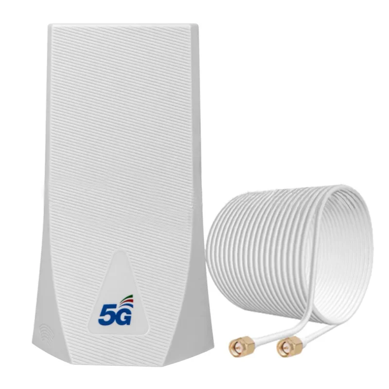 

4G LTE 5G External Antenna Indoor18dBi SMA Male CRC9 TS9 Connector With Dual 2M Meter Extension Cable for 5G CPE Router Modem