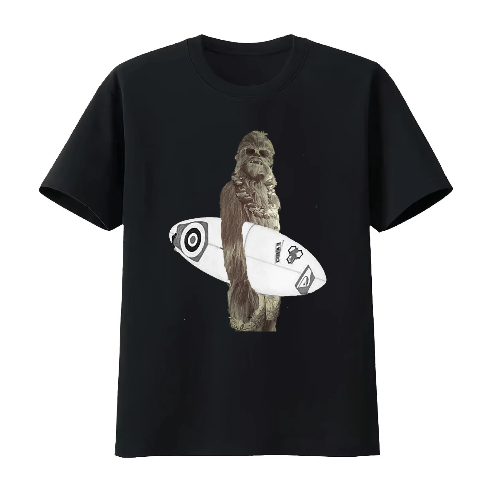 Chewy Surfs T-Shirt Summer Casual Cotton Tee Oversized Streetwear Tops Vintage Graphic Print Loose Fit Short Sleeve