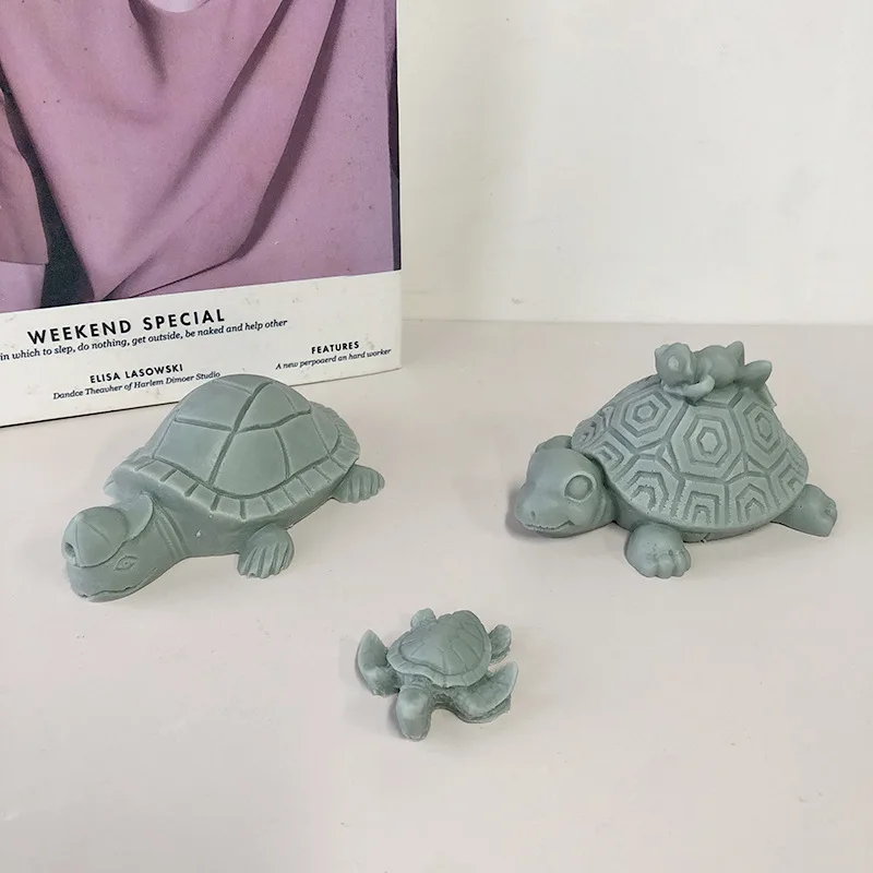 Cute Turtle Crab Silicone Mold for DIY Chocolate Candy Cake Decoration Ornaments Plaster Fondant Mould Kitchenware Baking Tool