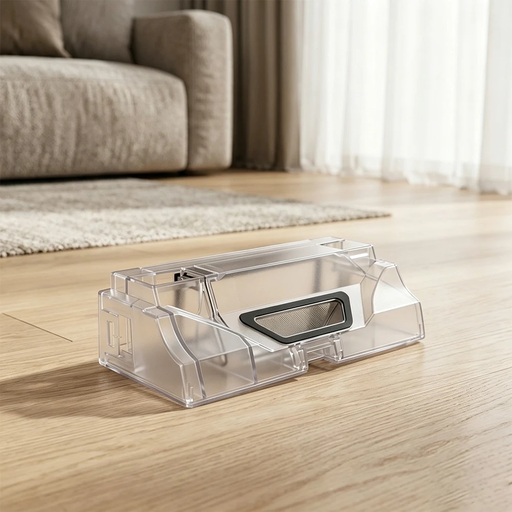 For Automated Vacuuming Z10Pro Robot Vacuum Bin Replacement Dust Cup Transparent Dirt Storage Extended Inlet Design