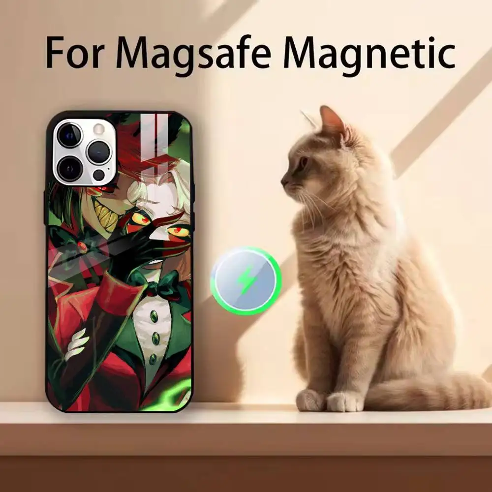 one-Hazbin Hotel-es  Phone Case For iPhone17, 16,15,14,13,12,11,Pro,Max,Plus,SE4,Magnetic Charging