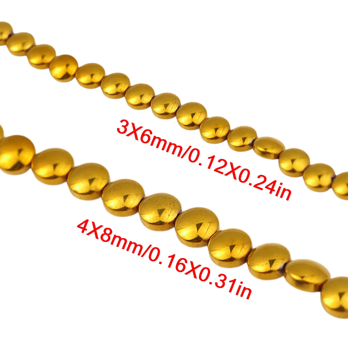 6–8 mm Black Gallstone Curved-Surface Horizontal-Hole Round Beads Assorted Color Handmade DIY Jewelry-Making Bracelet Accessorie