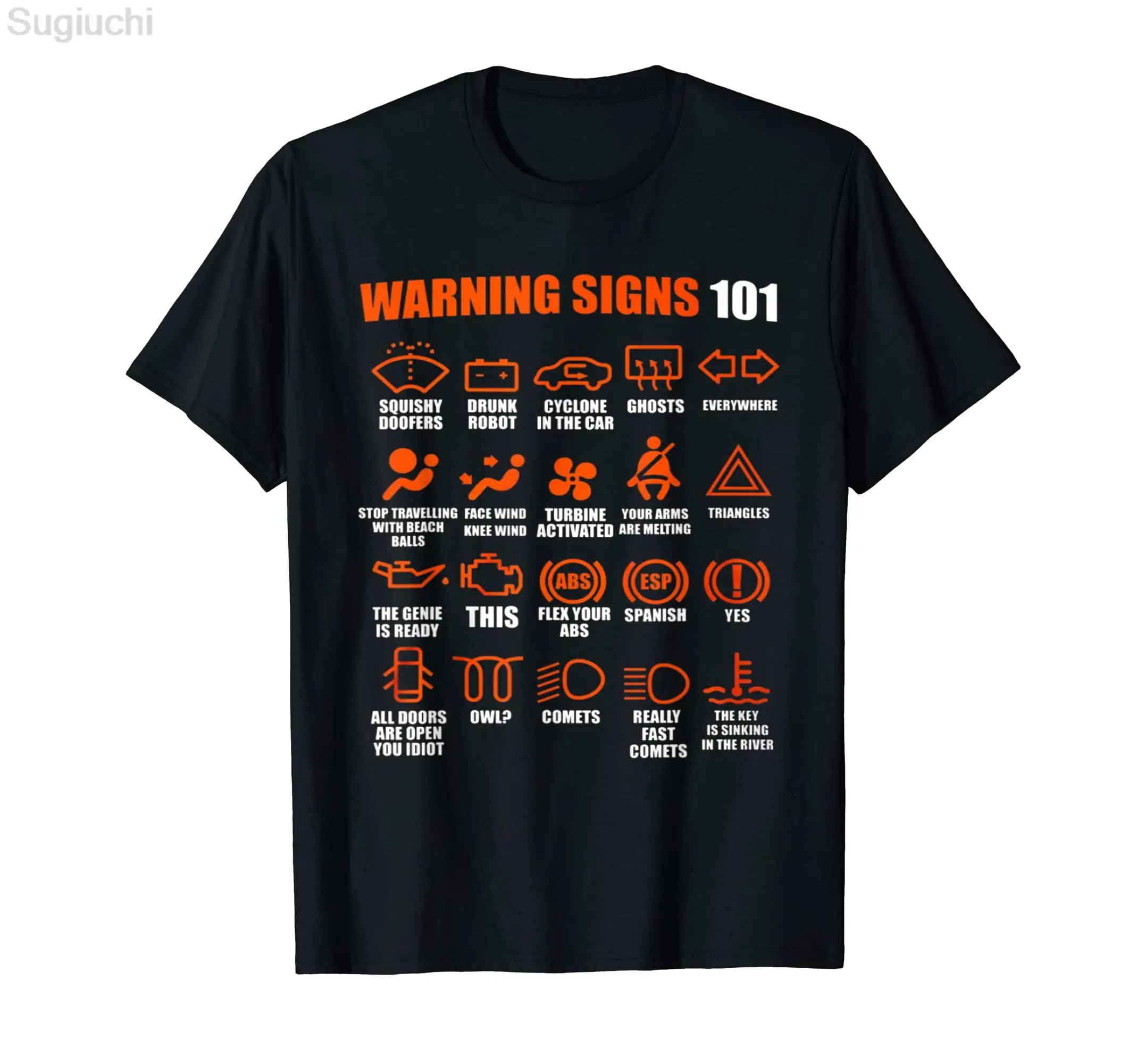 100% Cotton Funny Driving Warning Signs 101 Auto Mechanic Gift Drive MEN WOMEN Hip Hop T Shirts Size XS-5XL