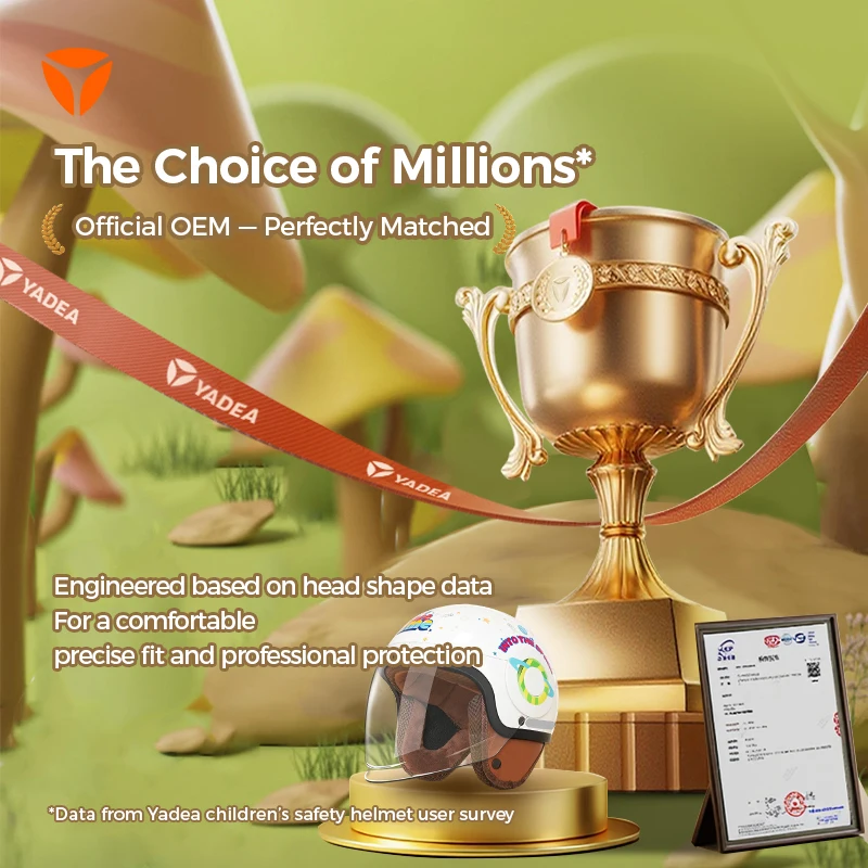 

Детский зимний шлем Yadea, сертифицированный 3C — теплый, регулируемый, легкий и безопасный для езды на велосипеде