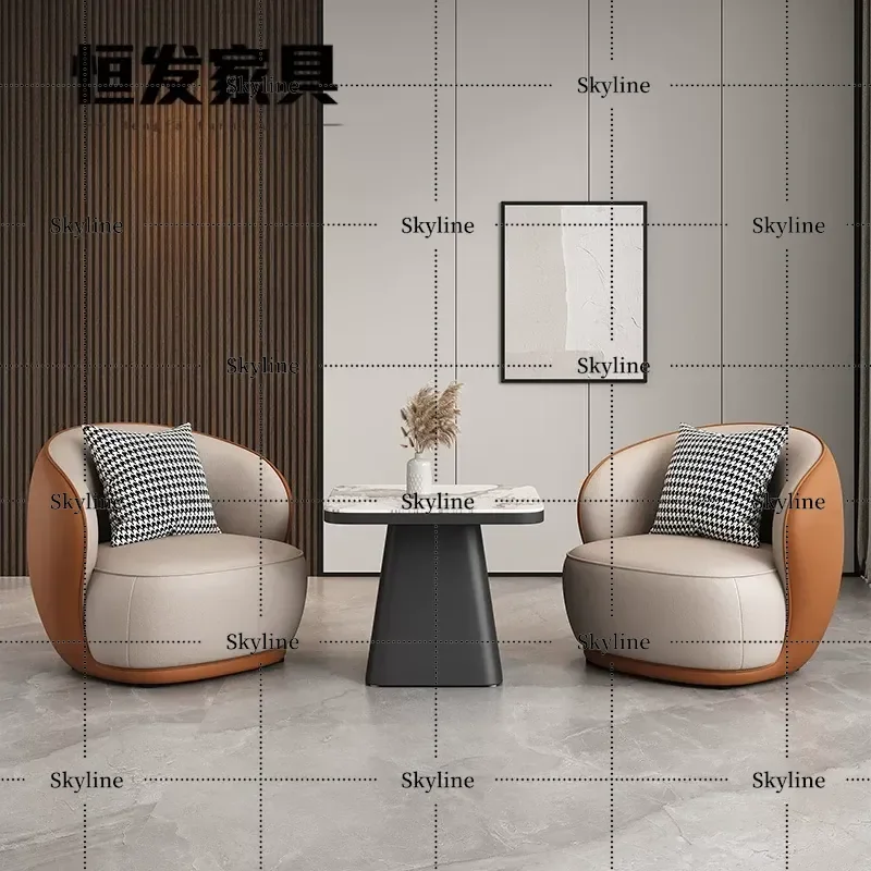 for Balcony Hotel Room Table and Chairs Three Piece Set Leisure Beauty Salon Lounge Reception One Table Two Chairs