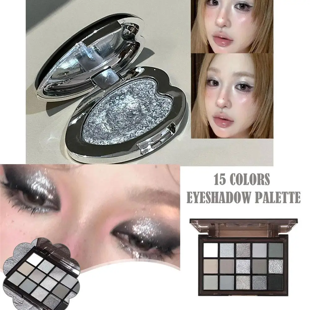 

Светящаяся очаровательная палитра теней для век, светящиеся тени для век, одноцветные перламутровые осветляющие тени для век шелкопряда с бриллиантами, крем-тени для век