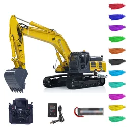 SK500LC LESU RC Hydraulic Metal Excavator 1/14 Wireless Remote Control Digger Model Construction Vehicles Light System THZH1855