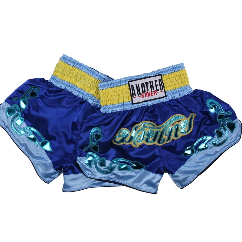 Pantaloni da boxe in poliestere per uomo, stampa, pantaloncini MMA, Fight Grappling Short, Kick Gel, pantaloni Muay Thai, Hot, 2024