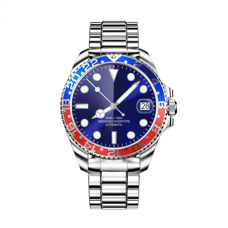 Трансграничные hotR1Сумные часы Bluetooth Вызов Сердечный ритм Кислород в крови Зеленый Submariner Внешний вид Мужские спортивные часы на открытом воздухе