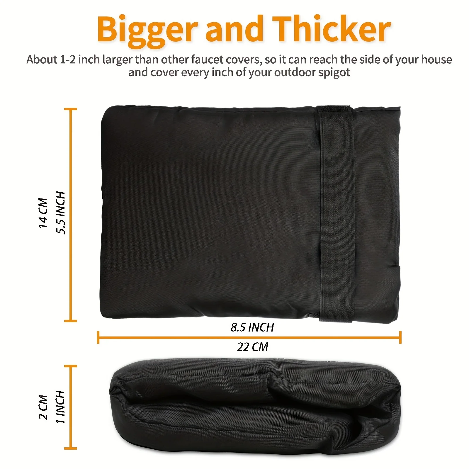 أغطية صنابير خارجية لفصل الشتاء، جوارب صنبور الحديقة الخارجية لحماية التجميد، أغطية صنبور سميكة قابلة لإعادة الاستخدام