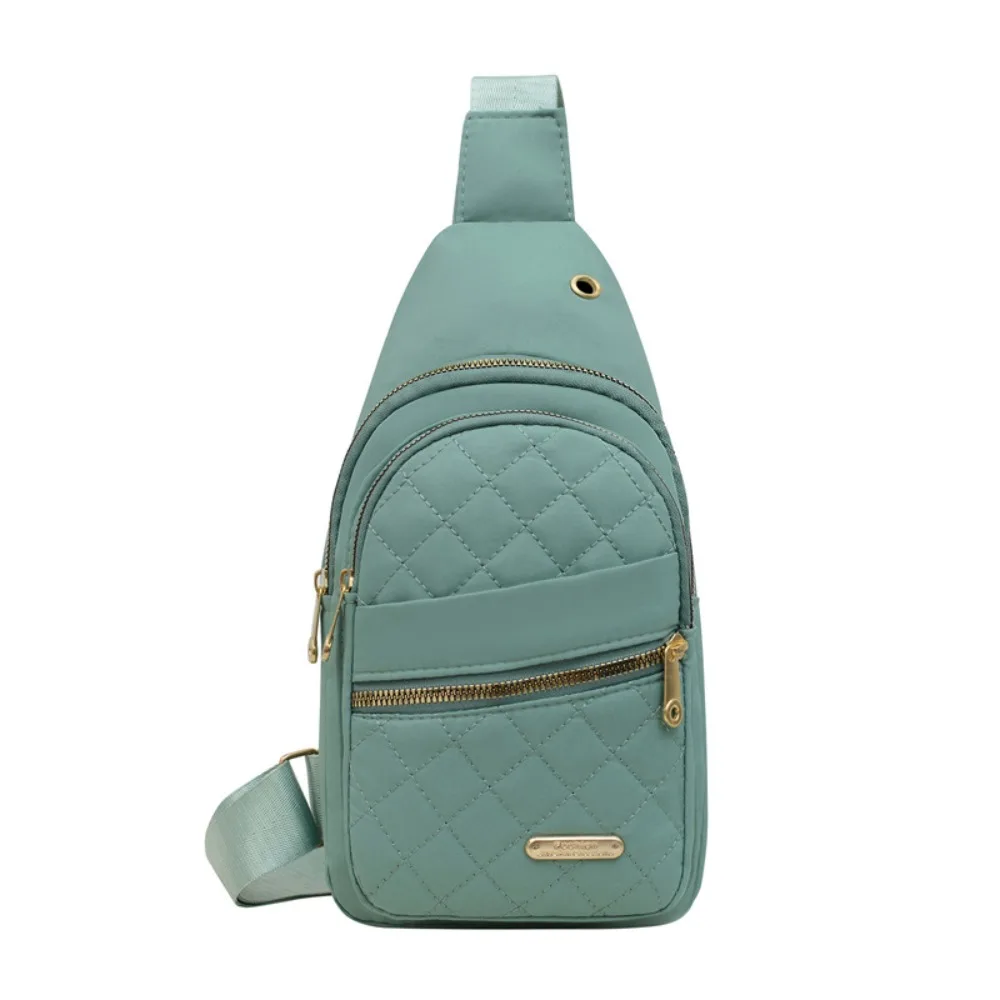 Modische, mehrschichtige, gesteppte Umhängetasche für Damen, Oxford-Stoff, einfarbig, lässige Schultertasche, große Kapazität, Brusttasche, ideal für Outdoor-Aktivitäten und Reisen. – Detail 10