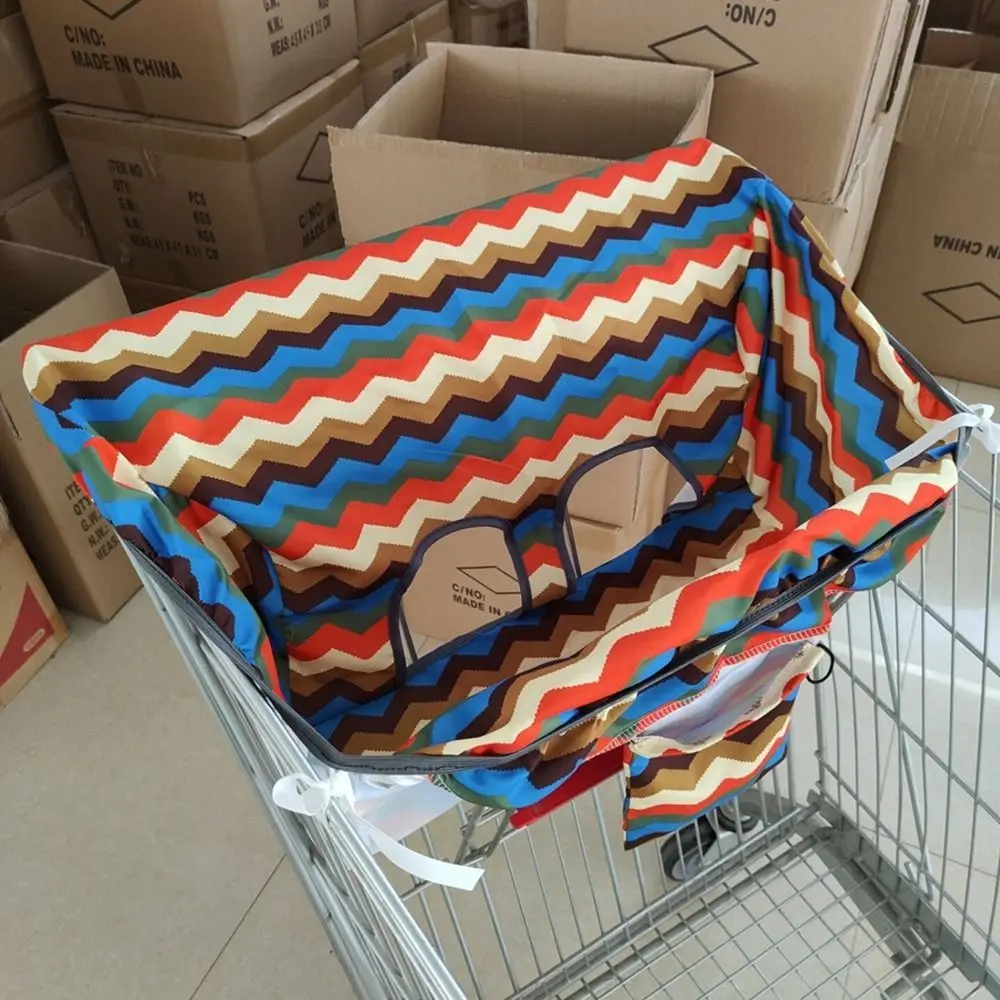 Baby Activity Supplies Rocket Anti-dirty Wave Pattern Shopping Cart Cover Highchair Cover Baby Trolley Cover  Cushion Mat