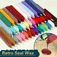 Wax Seal Sticks, Antique Sealing Wax Sticks with Wick for Postage Letter Retro Vintage Wax Seal Stamp
