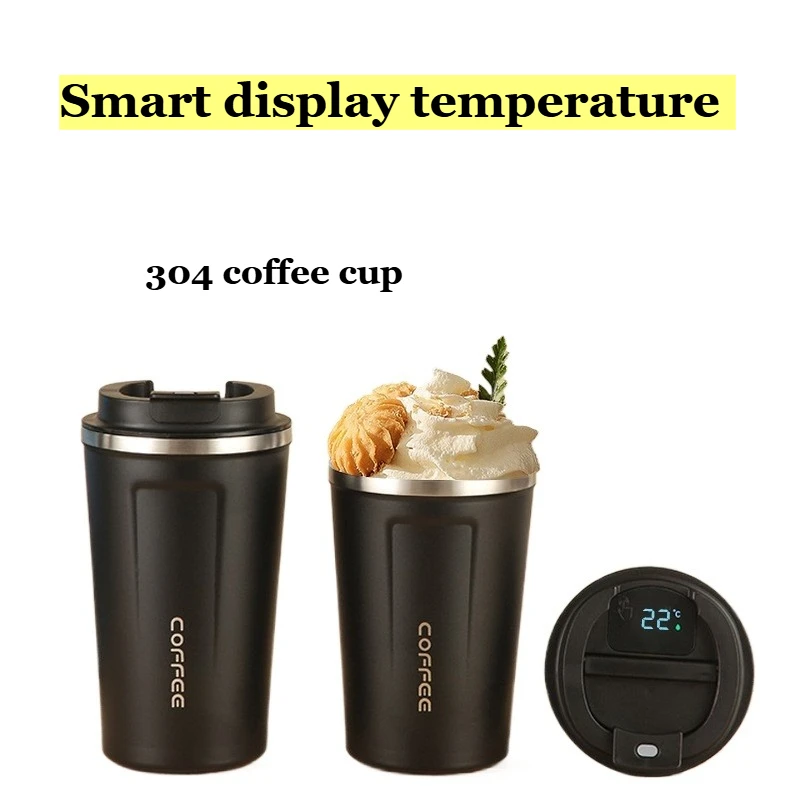 Garrafa Térmica de 510ML, Caneca de Café para Viagem em Aço Inoxidável, Copo Térmico à Prova de Vazamentos para Chá e Café, Garrafa Isolada Portátil para Carro, 1 unidade.