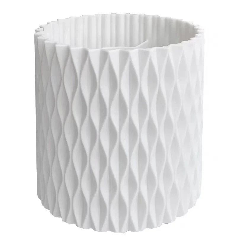 360 °   회전식 메이크업 정리함 - 대용량 화장품 보관 케이스 - 립스틱, 브러쉬용 플라스틱 브러쉬통