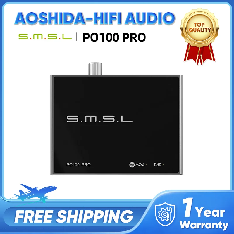 SMSL PO100 PRO USB Digital Interface MQA Decoding XOMS XU316 DSD64 Optical Coaxial DSD512 I2S Output 32bit 768Khz for PS5 Switch