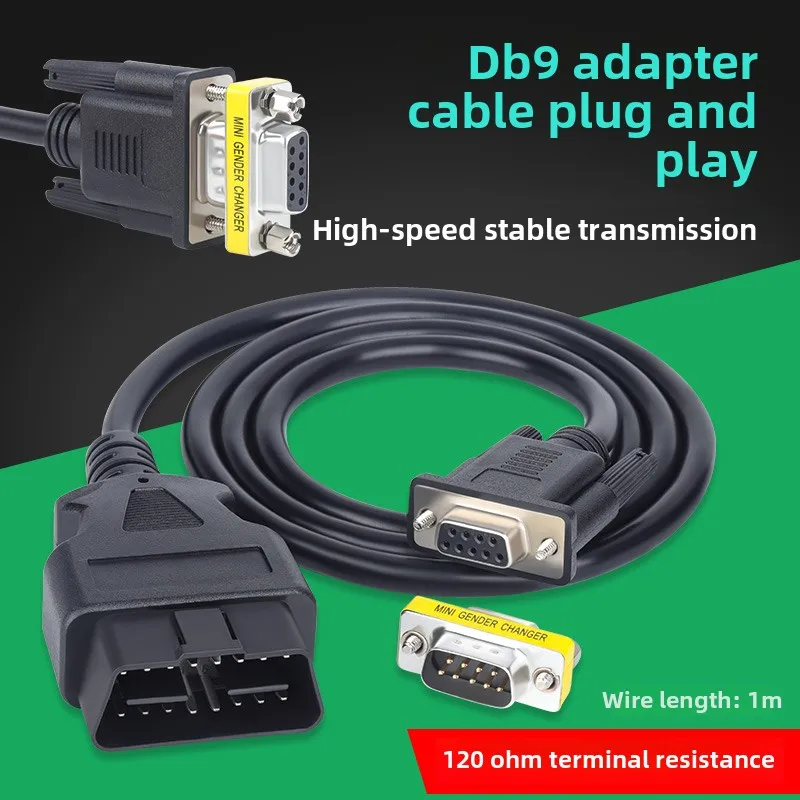 O*B*D2 16PIN TO D*B9 Serial RS232 O*B*D to D*B9 Serial Cable Extension Connection Cable