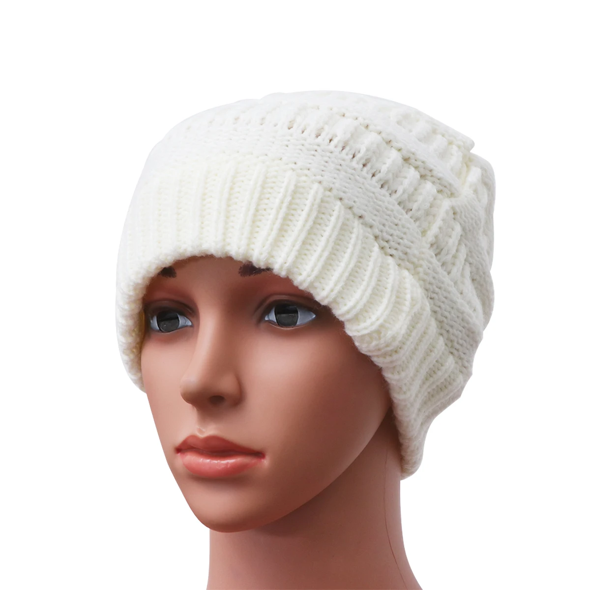 

Warm Brim Winter Hats Beanie Cap Stylish Knitted Women Fashion Thermal Hat Cozy Soft Premium Material One Size Fits Most Outdoor