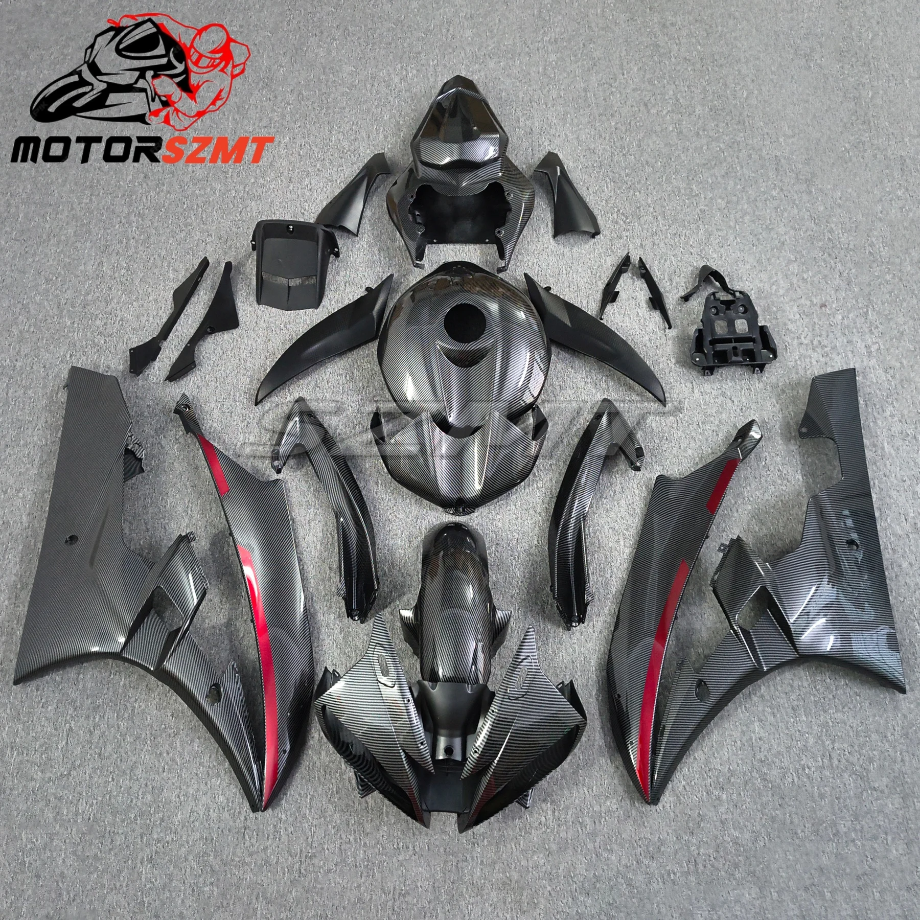 FOR YZF-R6 Motorcycle Accessories Fairing Kit For Yamaha YZF R6 RJ11 YZFR6 2006 2007 06 07 Gloss Black Complete Replace Bodywork